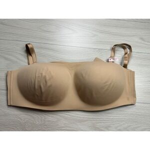 Victoria's Secret‎ 42DDD Strapless Push Up Bra Nude Beige Convertible